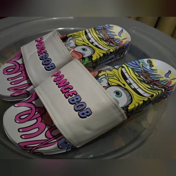 Sponge Bob slides by H&M size 10 - Picture 1 of 5